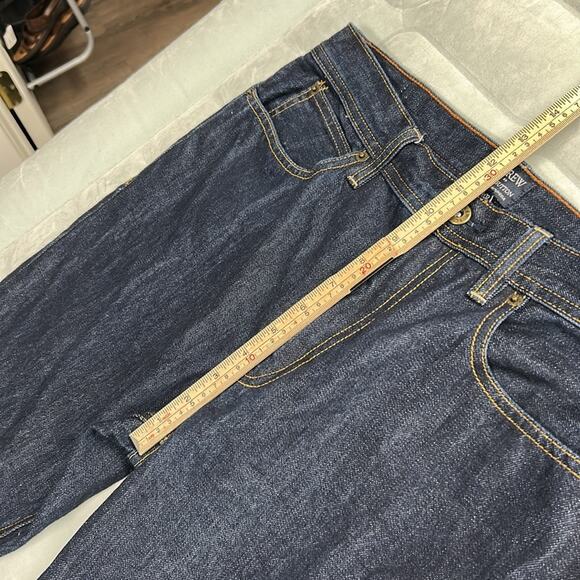 J. Crew Jeans Men's 34X32* Blue The Sutton Straight Leg Dark Wash Cotton Denim - Picture 4 of 9